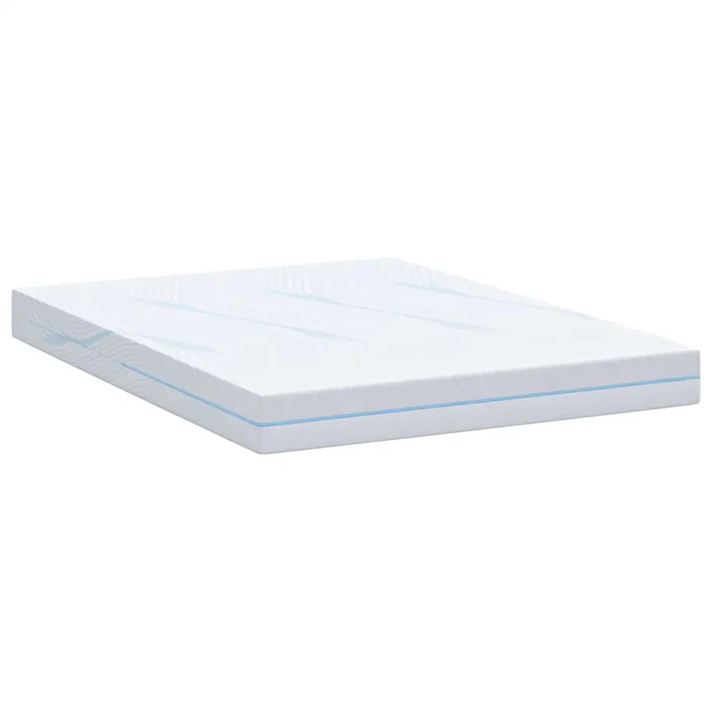 Materasso-Materasso per letto Bianco 140 x 200 cm Tessuto Jacquard 345403