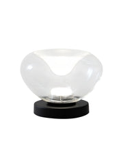 Brena - Lampada da tavolo trasparente Fabas Luce - LED 11W dimmerabile Touch - Vetro borosilicato trasparente concavo
