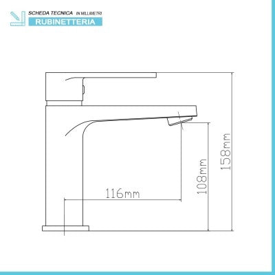 Miscelatori bagno in set lavabo bidet e vasca con duplex cromati Recta