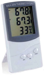 Dispositivo di misura della umidità digitale - Termometro idroghigrometro - Registrazione massima/minima - Schermo LCD - Indoor/outdoor - Umidità domestica - Temperatura elettronica