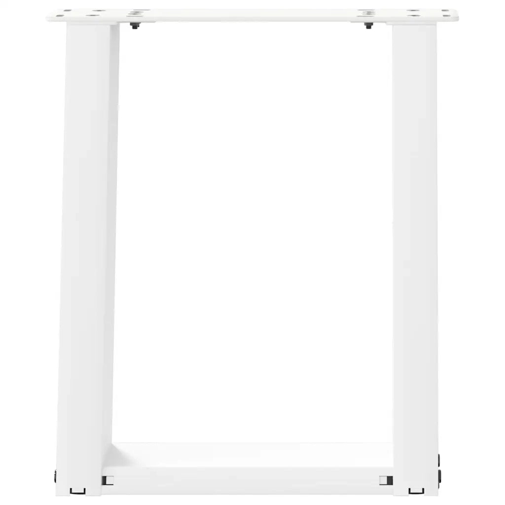 Gambe per Tavolino da Caffè a Forma di U 2 pz Bianche 28x(42-43) cm Acciaio 4012757