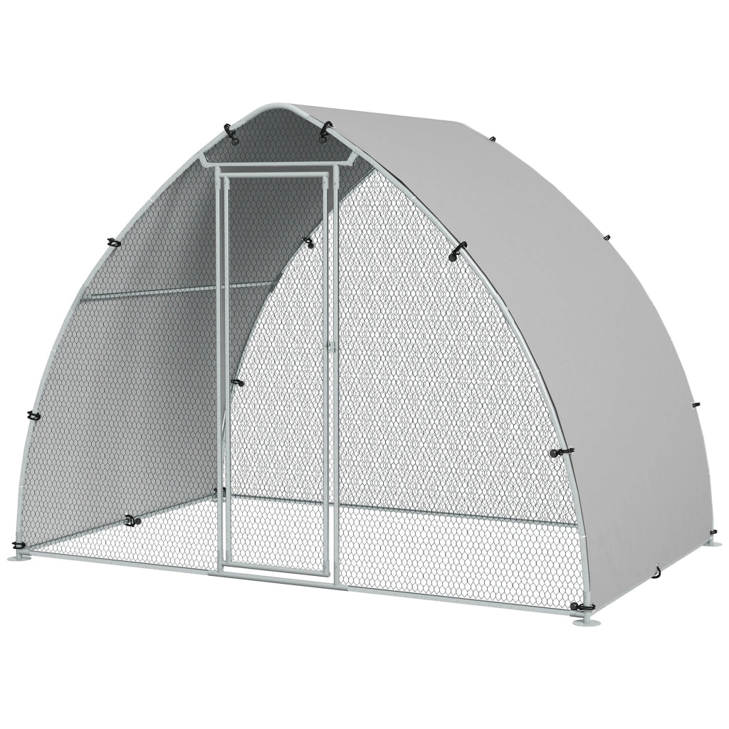 Recinto per animali esterno ¨C zephmum ¨C grigio, acciaio galvanizzato, 5.75m2
