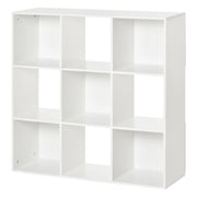 Libreria Scaffale 9 Cubi Divisorio ¨C Minimal ¨C Legno 91.5x29.5x91.5cm