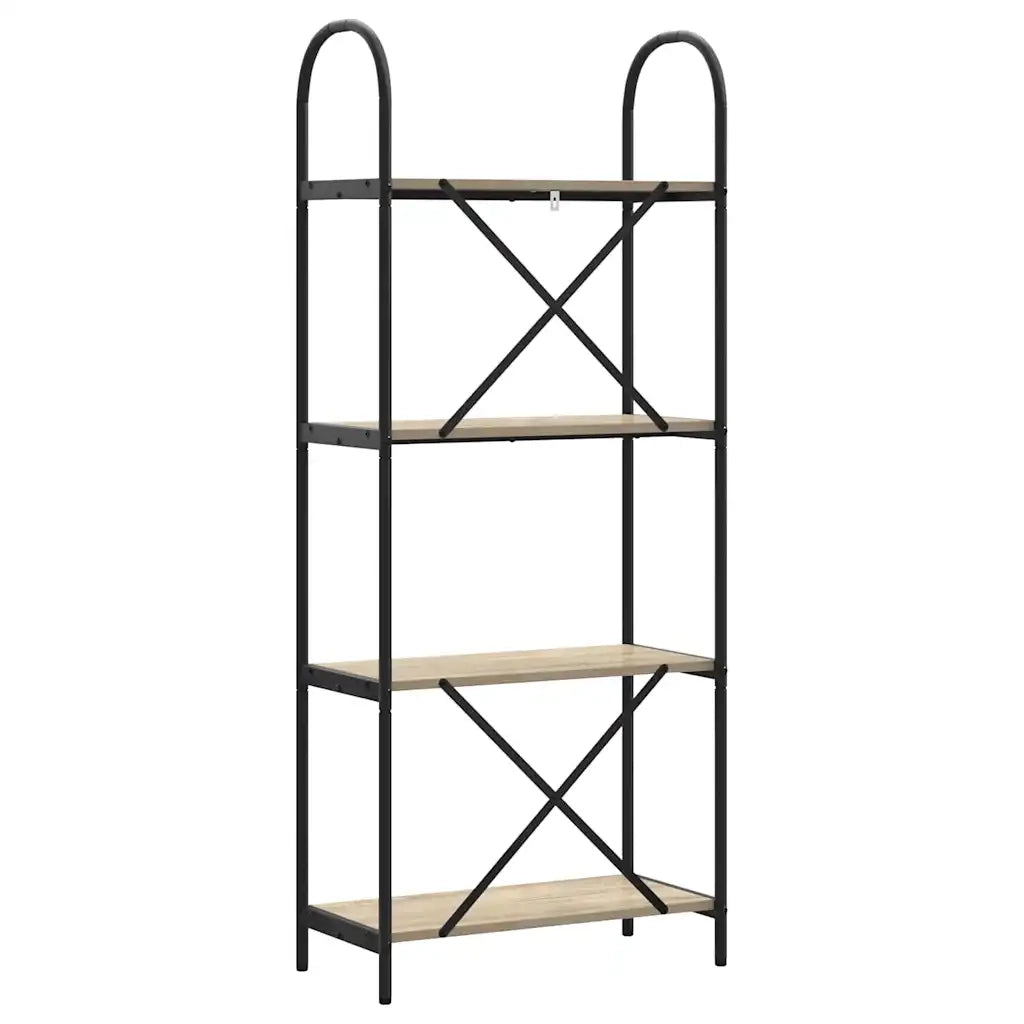 Libreria-Scaffale per Libri-Mobile di Stoccaggio Rovere Sonoma 60 x 30 x 146 cm Legno multistrato 912263