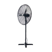 Ventilatore d'aria con piantana modello KRS  AXP17 in alluminio 17.400 mc/h - 820x200x820 - 750W colore Nero