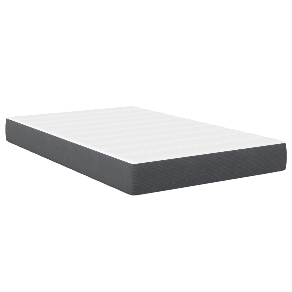 Materasso a Molle Insacchettate  - Grigio Scuro, Medio, 120x190x20 cm, Tessuto
