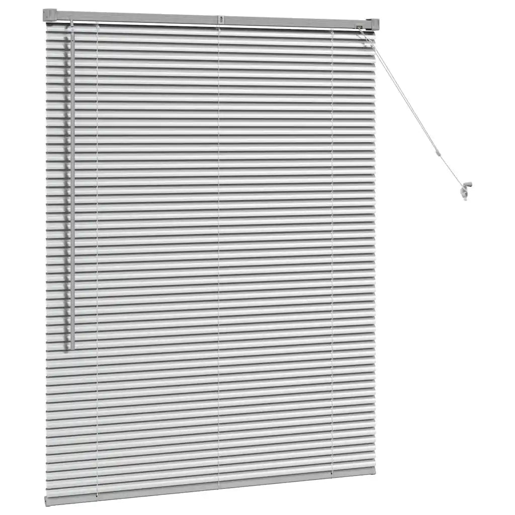 Tendaggi a Veneziana | Tenda a lamelle Argento 130 x 100 cm Alluminio
