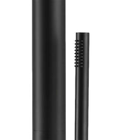 Doccia da Giardino 230x18x42 cm con Miscelatore e Doccetta Sined Chia Nero satinato