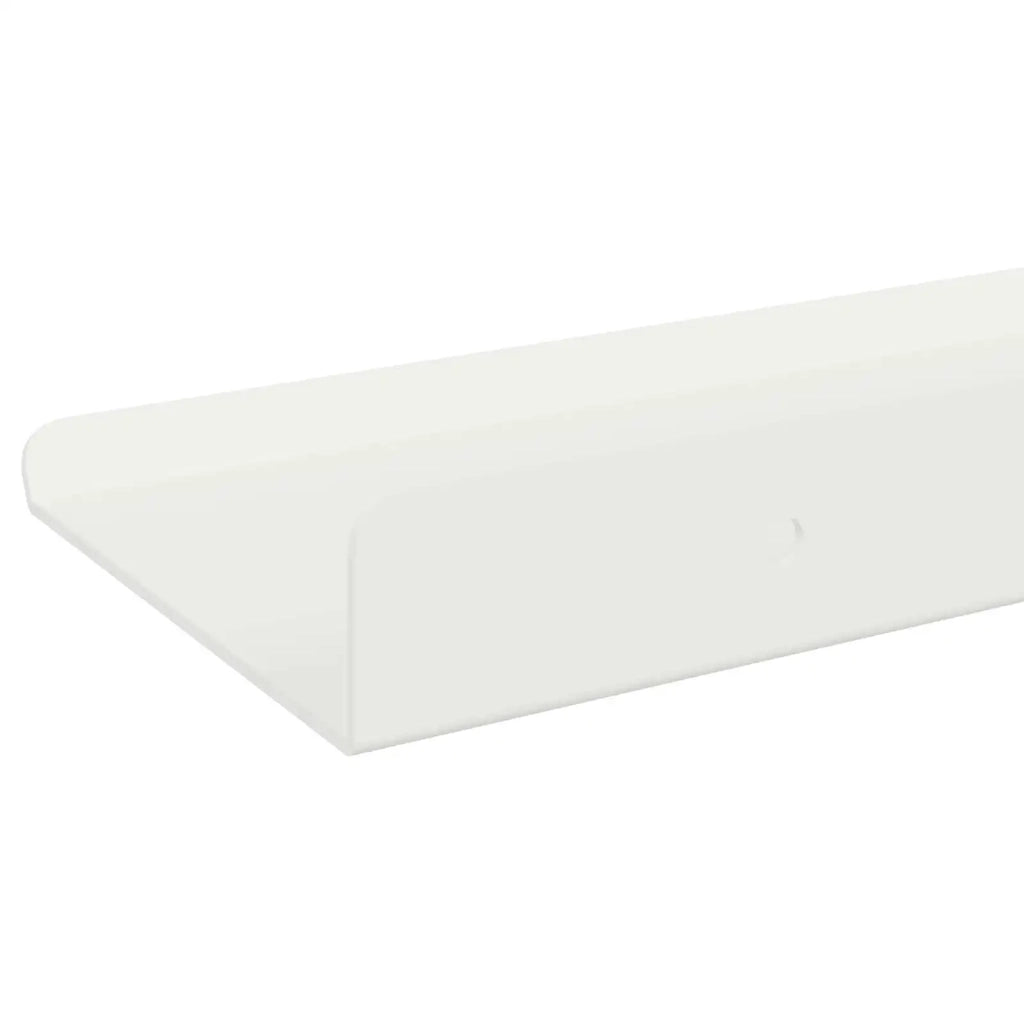Mensola sospesa 2 pcs Bianco 80 x 9 x 2,5 cm Acciaio