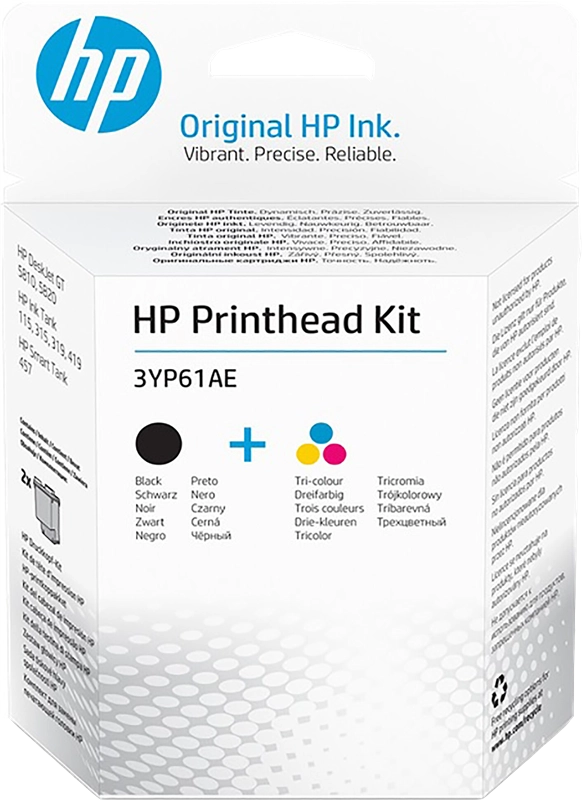 HP Kit testine di stampa originali GT 3YP61AE, nero/tricromia