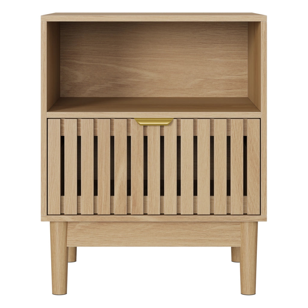 Comodino in Rovere con Cassetto ¨C MINIMAL ¨C 45x39x56,5 cm