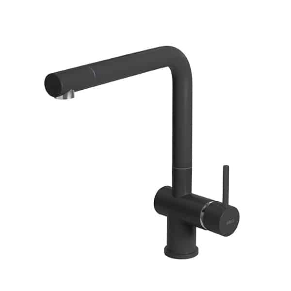 Rubinetto Miscelatore Cucina Elleci Stream Granitek Nero Full Black MGKSTR40