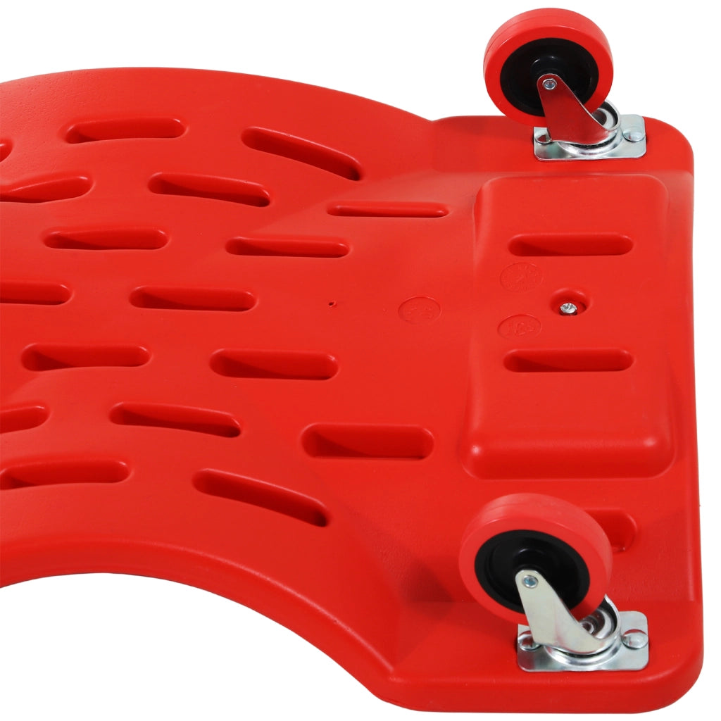 Tavolo da lavoro con ruote ¨C zephmum ¨C 100x48x12 cm Rosso