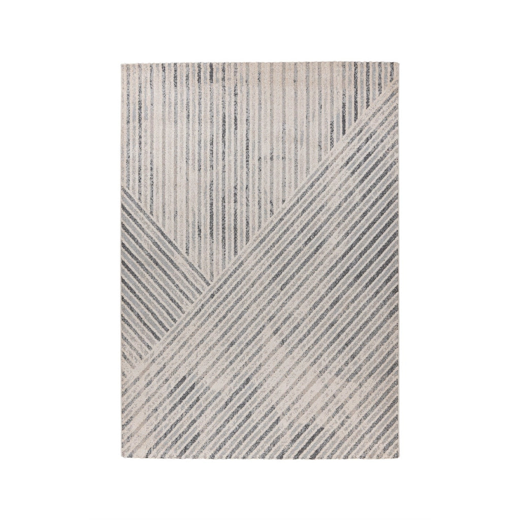 Tappeto moderno Rhombus 100 beige e grigio a pelo corto