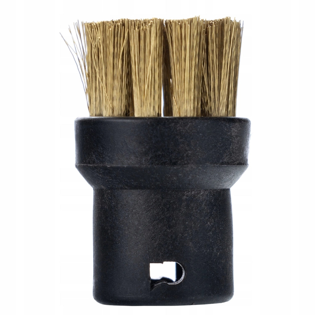 Set di Spazzole per Pulitore a Vapore compatibile con Kärcher SC1–SC5 – 2 Rotonde + 4 Piatte, Setole Ottone e Sintetiche