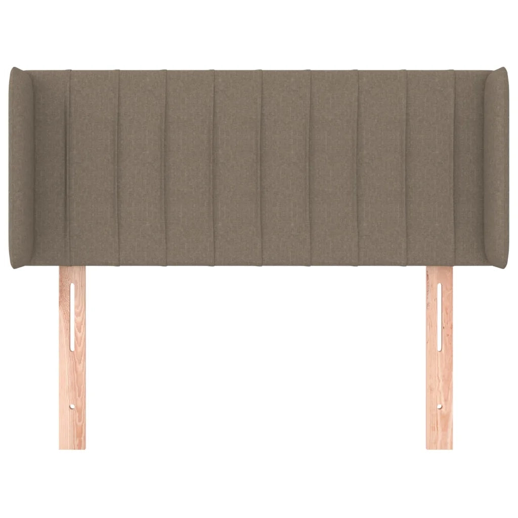 Testiera ad Orecchio-Testata con Orecchie Tortora 83x16x78/88 cm in Tessuto 522686