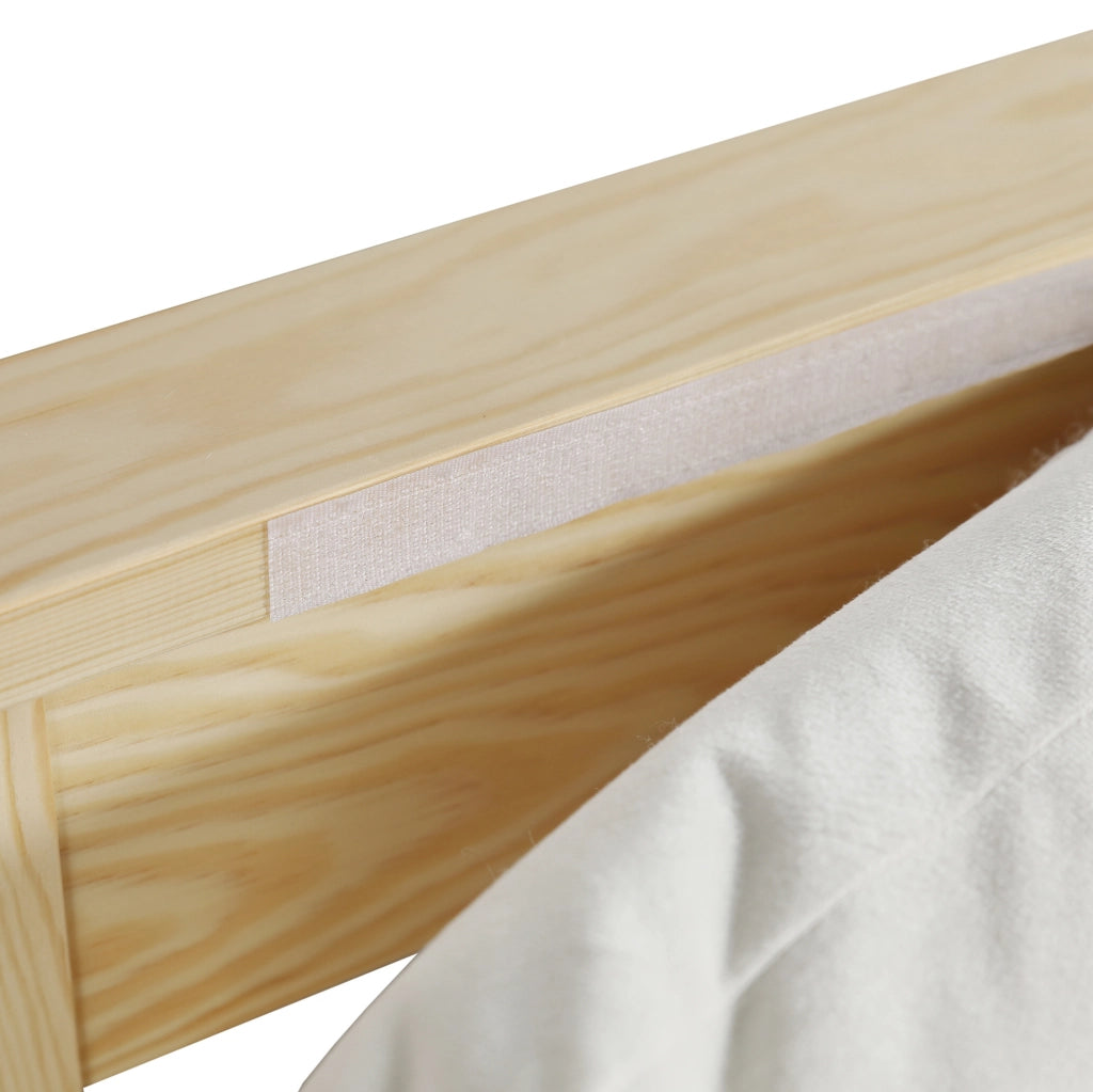 Letto imbottito singolo 140x200 con testiera comfort e struttura stabile