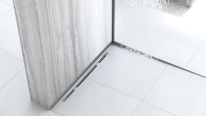 Pannello Frontale Per Piatto Doccia 120cm Brush Nickel