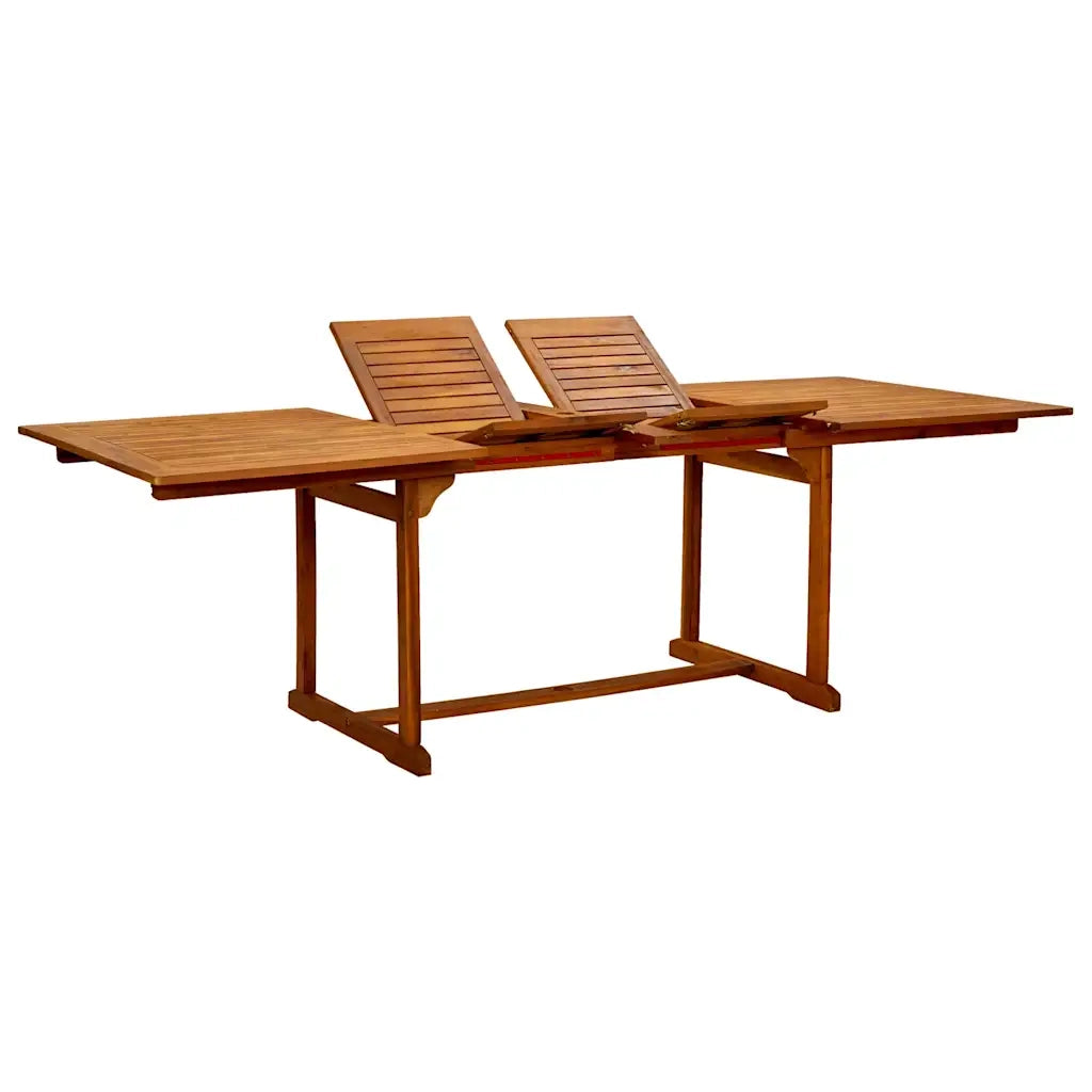 Set Pranzo da Giardino 7pz Legno Massello di Acacia e Textilene