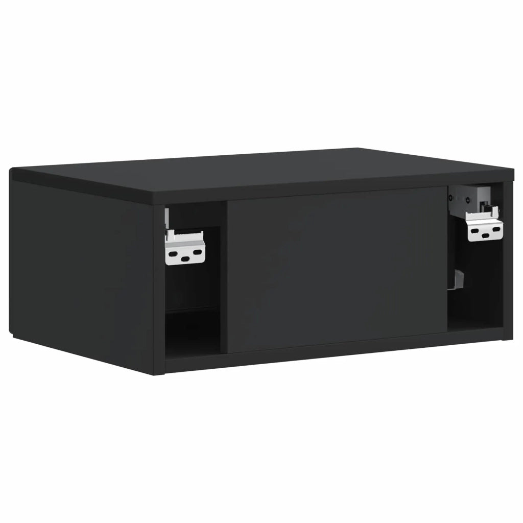 Armadio da Notte Nero 49 x 34,5 x 20 cm Legno ingegnerizzato 897937