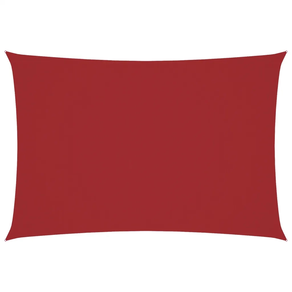 Parasole a vela | Telo Ombra | Vela da ombra Oxford Rettangolare 3x6 m Rosso