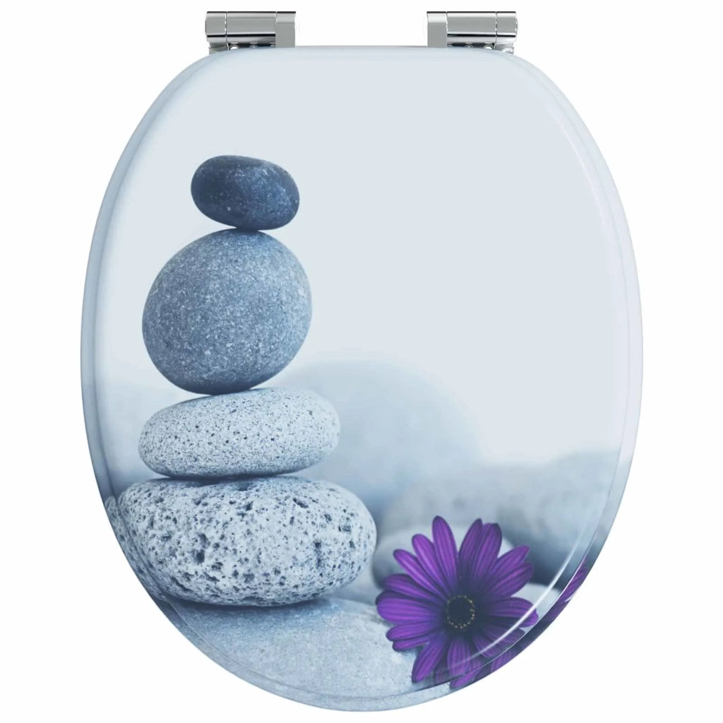 Sedile per toilette con chiusura morbida 2 pz Grigio CFW4077504