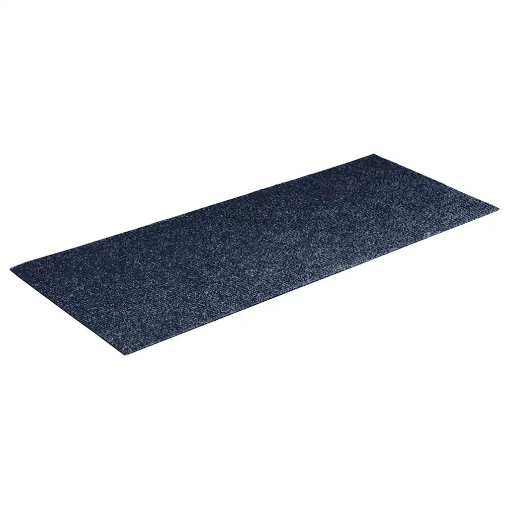 Tappetini per scale autoadesivi 15 pz 60x25 cm Grigio Blu Rettangolari 326917