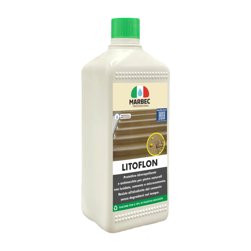 Protettivo antimacchia per cemento, pietre arenarie LITOFLON   1LT