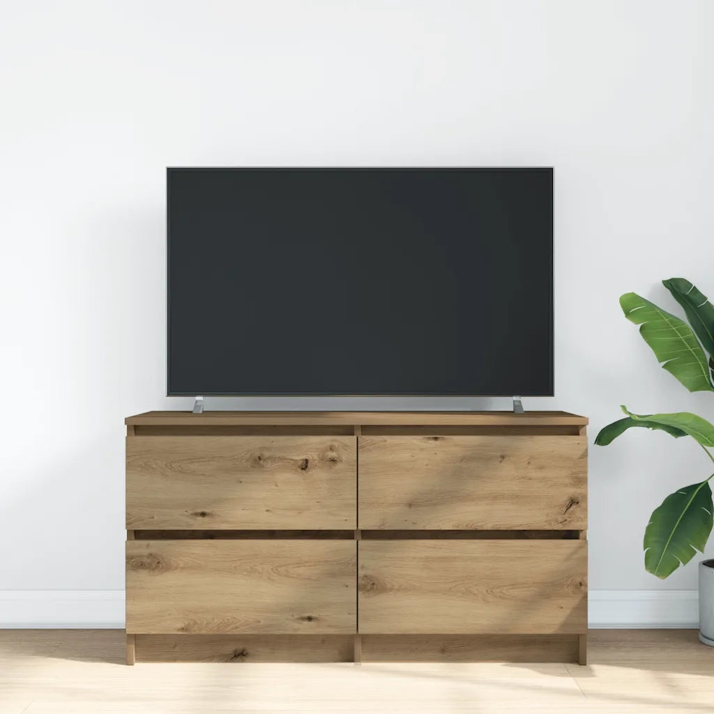 vidaXL Mobile TV Rovere Artigianale 100x35x54 cm in Legno Multistrato