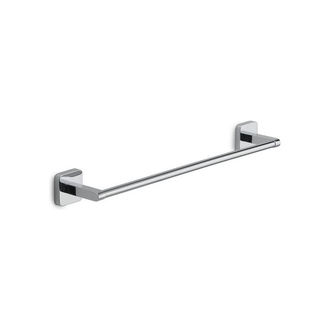 Gedy TO21 Tonga Porta Asciugamani da Parete 45 cm Acciaio Inox Fissaggio Viti o Adesivo Portata 7 Kg colore Cromo Lucido