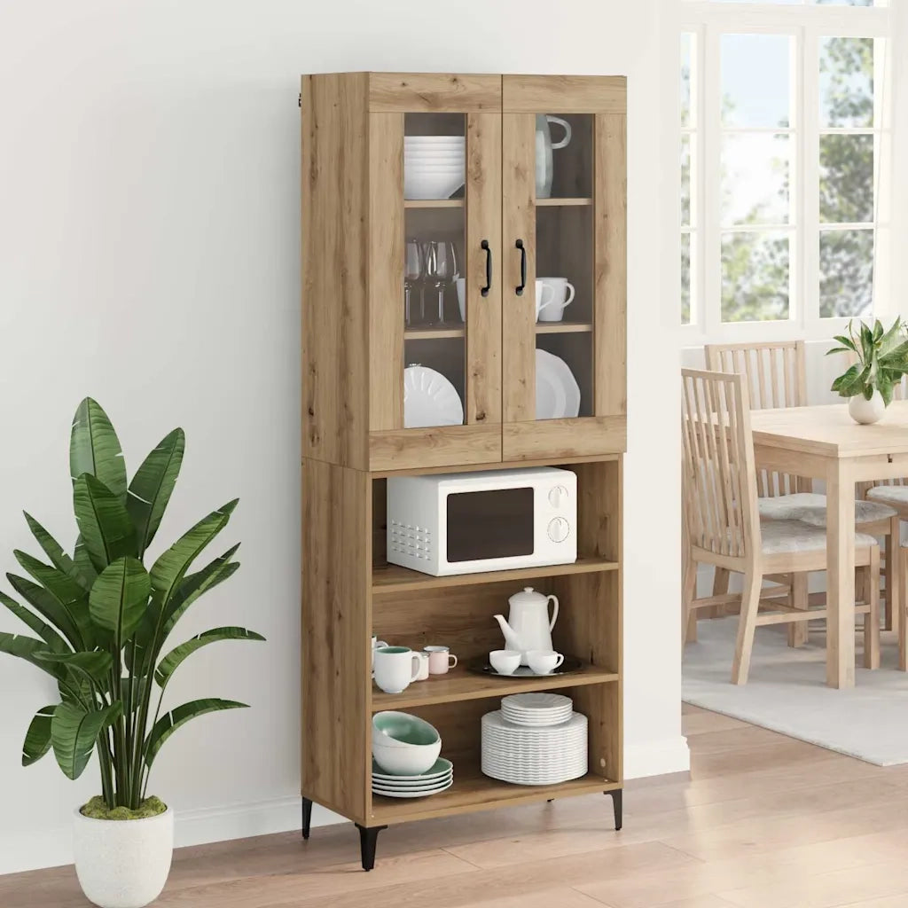 Credenza | Madia | Buffet da pranzo | Armadio da pranzo Rovere artigianale 69,5 x 34 x 180 cm