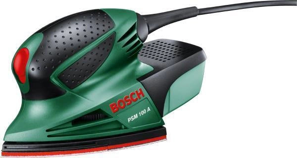 Bosch PSM 100 A Levigatrice multiuso 26000 OPM Nero, Verde, Rosso