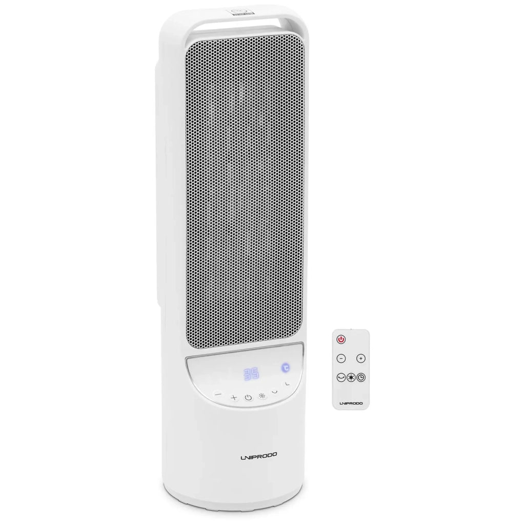 Termoventilatore in ceramica 1200/2000 w regolabile bianco ABS PVC PP acciaio bianco 14_0009823