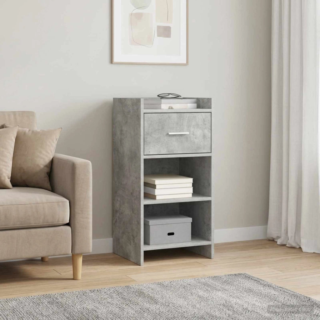 Credenza Grigio Cemento 40 x 36 x 80 cm Legno ingegnerizzato 8011078