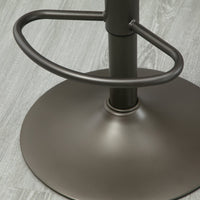 Set 2 Sgabelli Bar 35x36x64-85 cm con Poggiapiedi in Similpelle Marrone