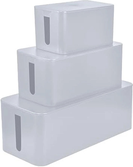 Scatola di Alimentazione per Cavi - Scatola per Cavi e Fili - Cassa di Alimentazione per Cavi - Colore Grigio
