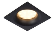 Faretto incasso soffitto Lucide ZIVA GU10 5W nero IP44