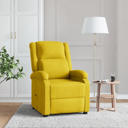 Poltrona Reclinabile Gialla in Tessuto 342746