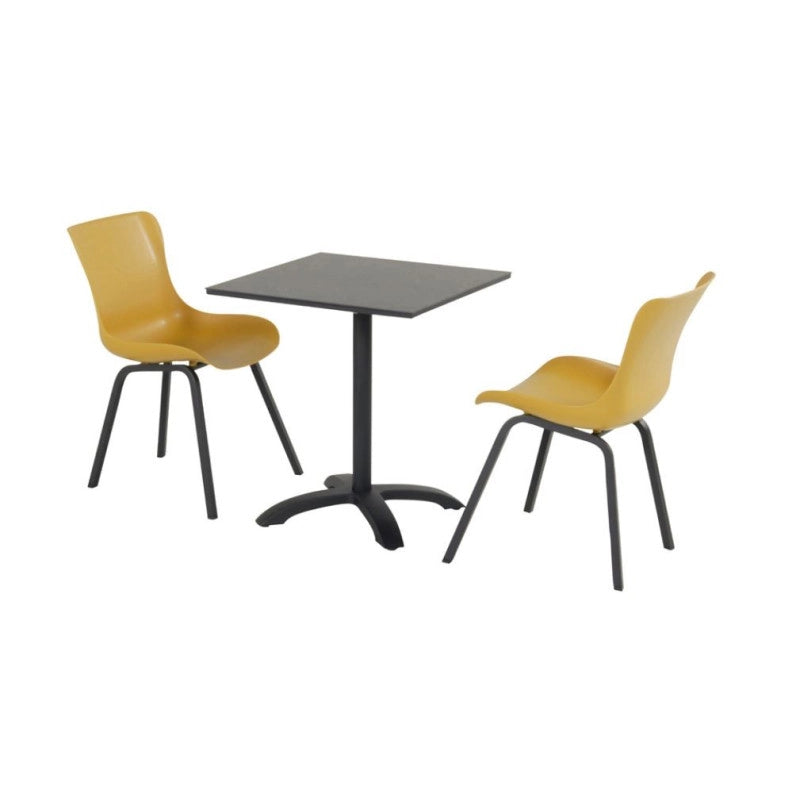 Set HARTMAN tavolo SOPHIE Bistro HPL FLIP 68 + 2 sedie SOPHIE Dining - Giallo