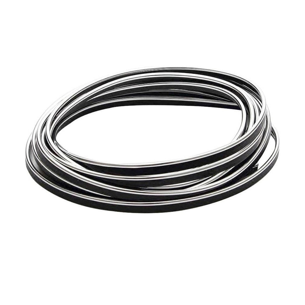 Trade Shop - Striscia Profilo Decorativa Adesivo Cromato Cromata Argento Ws1180 Interno Auto -
