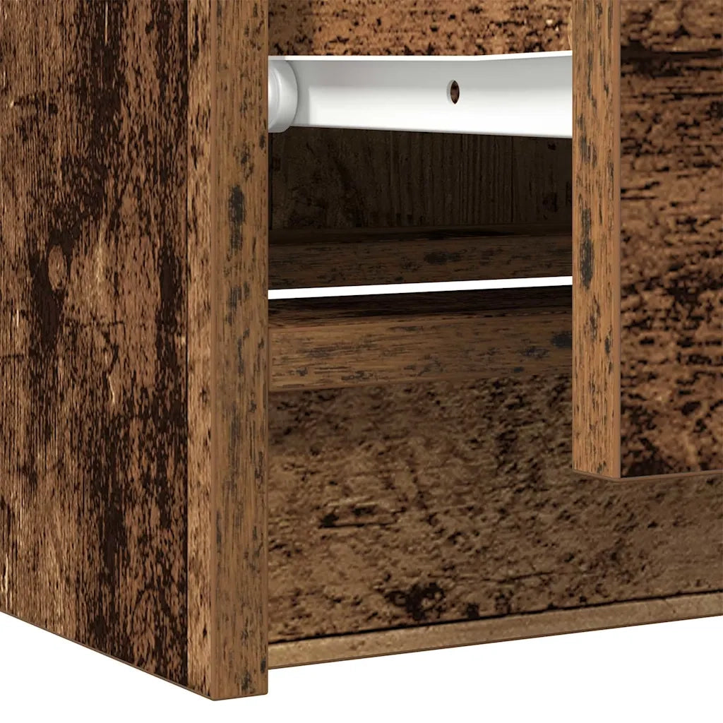 Mobile Porta TV Legno Antico 60x35x54 cm in Legno Multistrato 861785