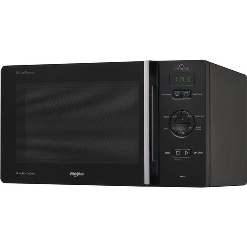 Microonde Whirlpool MCP 345 BL Chef Plus 25 Litri con Grill (A30,1×L52×P42,5) Nero