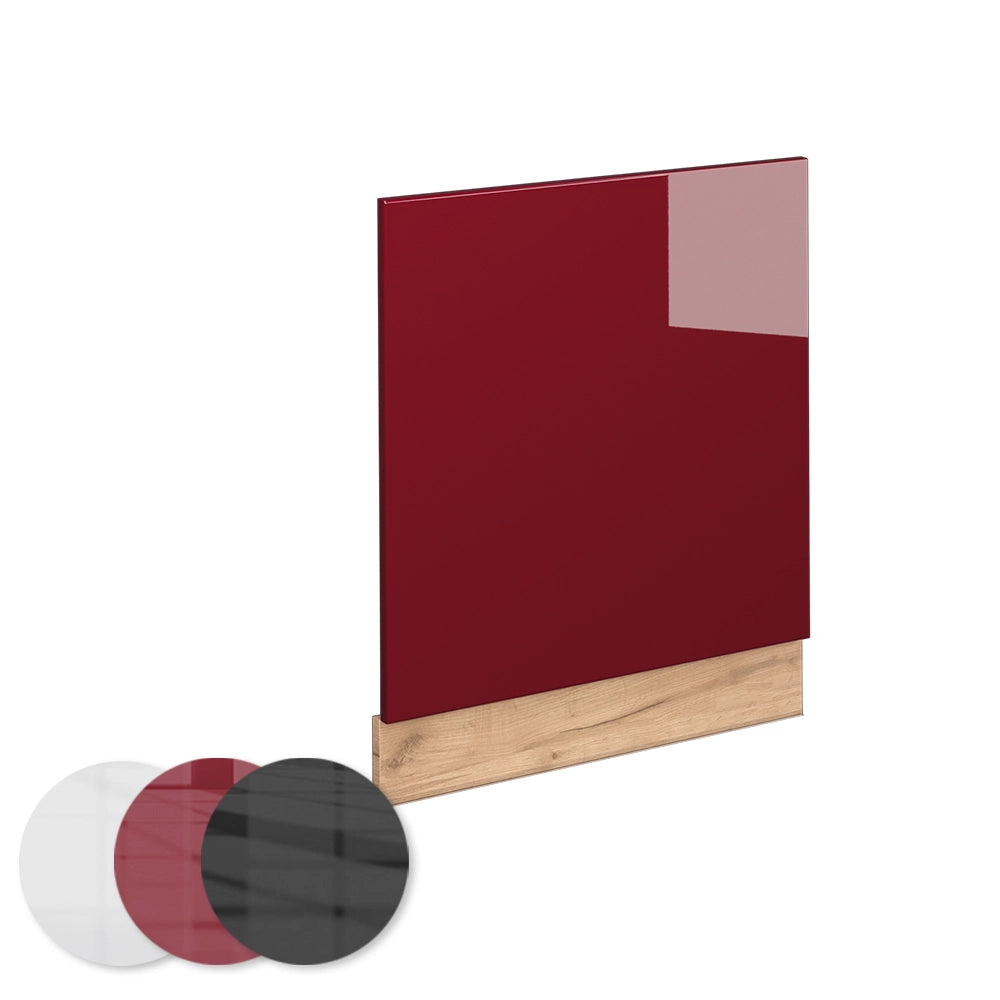 Pannello frontale Fame-Line Bordeaux lucido/Rovere dorato 60 cm, PL Antracite Vicco