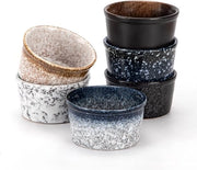 Set di 6 mini-coppe per soufflé e brasato in ceramica, capacità 100 ml, modello BK002