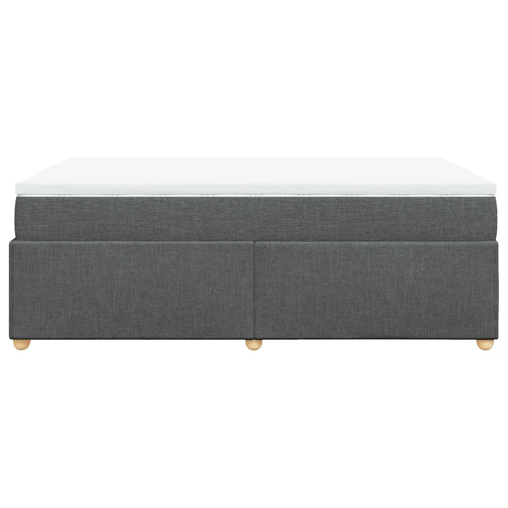 Giroletto a Molle con Materasso Grigio Scuro 120x190cm Tessuto 3285360