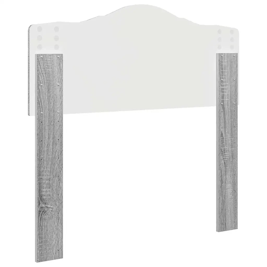 Testiera-Testata-Testiera Decorativa Grigio Sonoma 90 cm Legno multistrato 384115