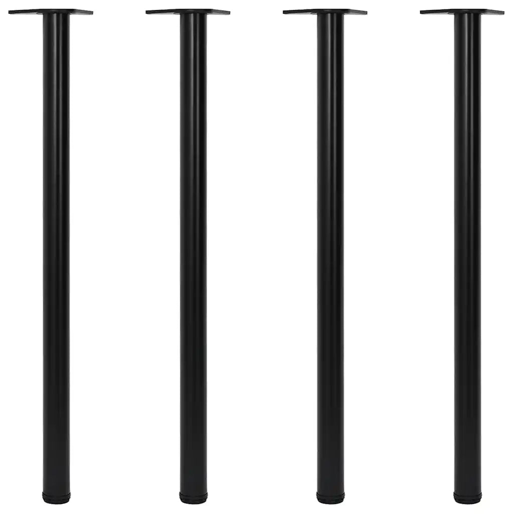 Gambe Tavolo 4 pz Regolabili Nere 1100 mm 242150