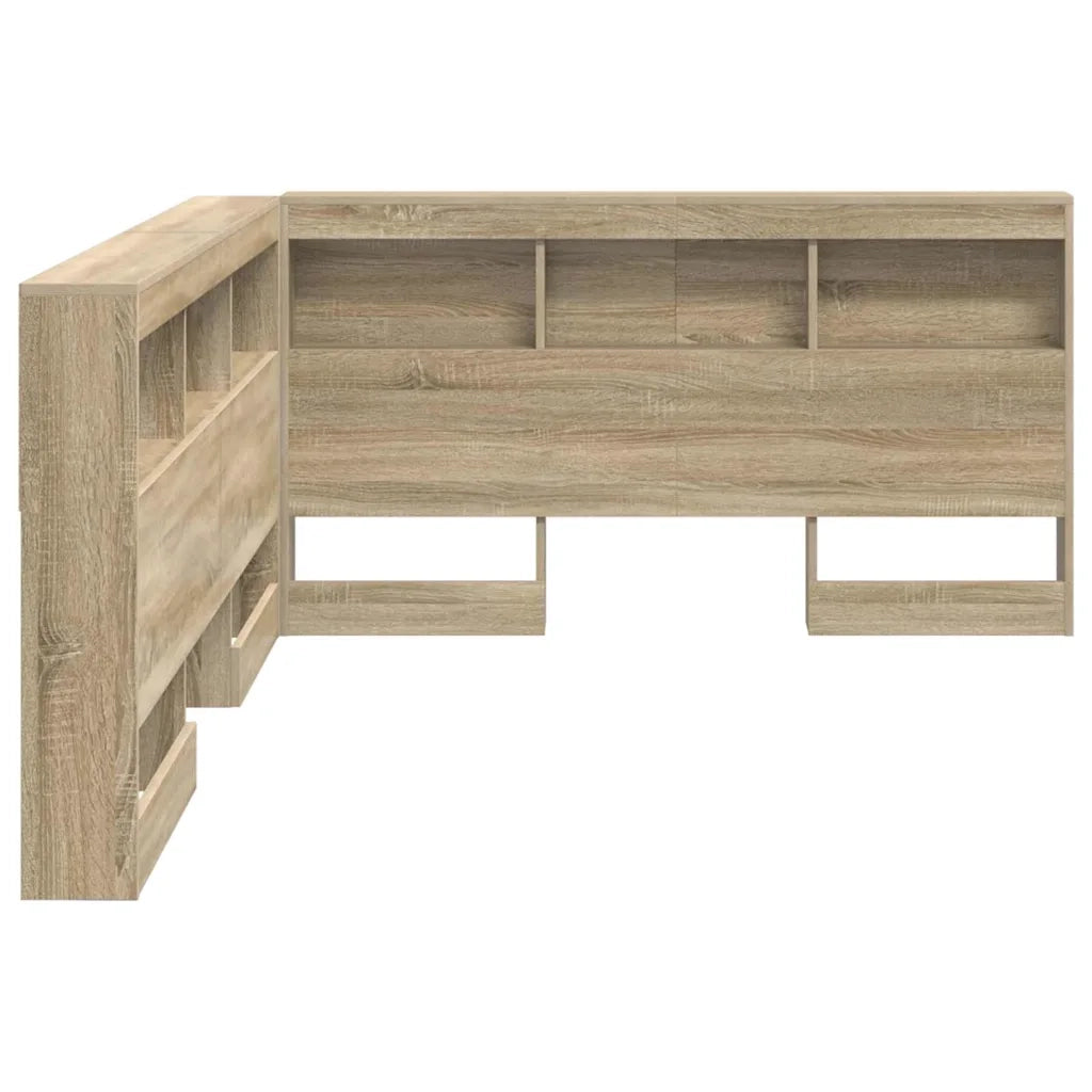 vidaXL Testata contenitore rovere sonoma 140 cm Legno multistrato
