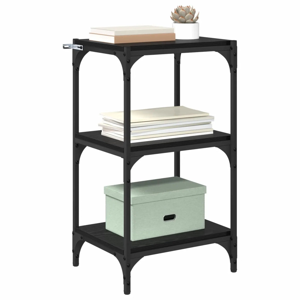 Armadio per Libri Rovere nero 40 x 33 x 70,5 cm