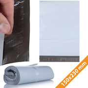 Buste da Spedizione Bianche 150 x 230 mm 100 Pezzi – Sicurezza e Resistenza | LDPE Forte, Impermeabile, Anti-Strappo